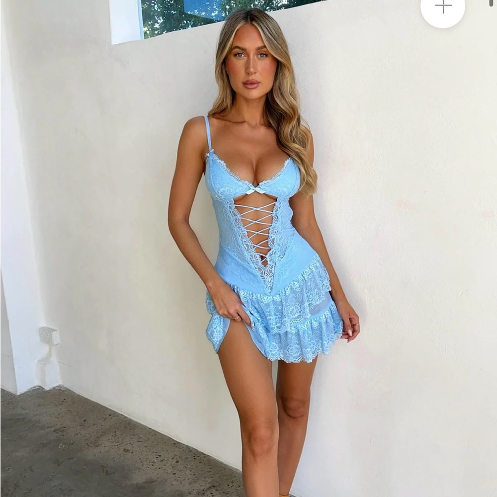 Outcast Angel Dress in Light Blue